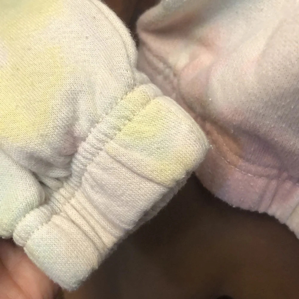 Keith Haring pastel tie dye cropped length hoodie Earth Day! - Picture 4 of 5